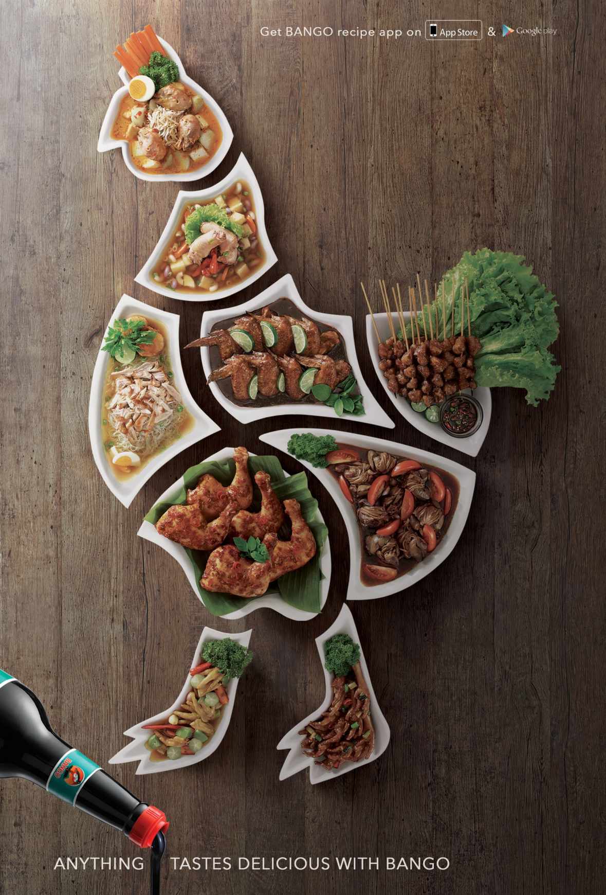 Bango醬油調(diào)味品平面廣告創(chuàng)意設(shè)計(jì)-雞肉篇 Bango醬油調(diào)味品平面廣告創(chuàng)意設(shè)計(jì)-雞肉篇