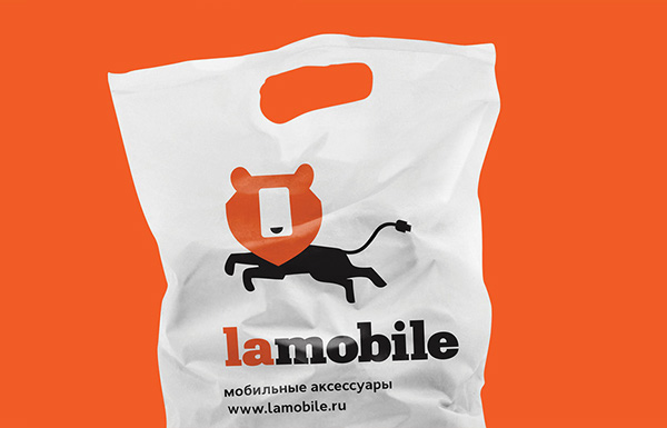 Lamobile 手機配件配飾品牌形象VI設(shè)計——上海品牌設(shè)計公司分享-紙袋設(shè)計