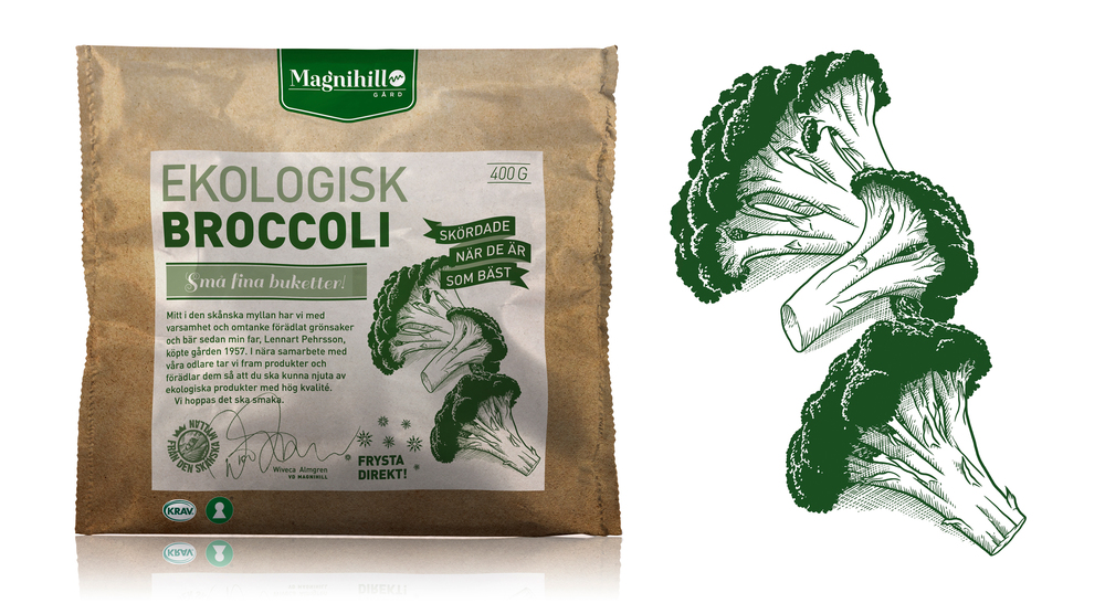 Magnihill g?rd 有機農(nóng)產(chǎn)品包裝設(shè)計——綠色蔬菜包裝設(shè)計