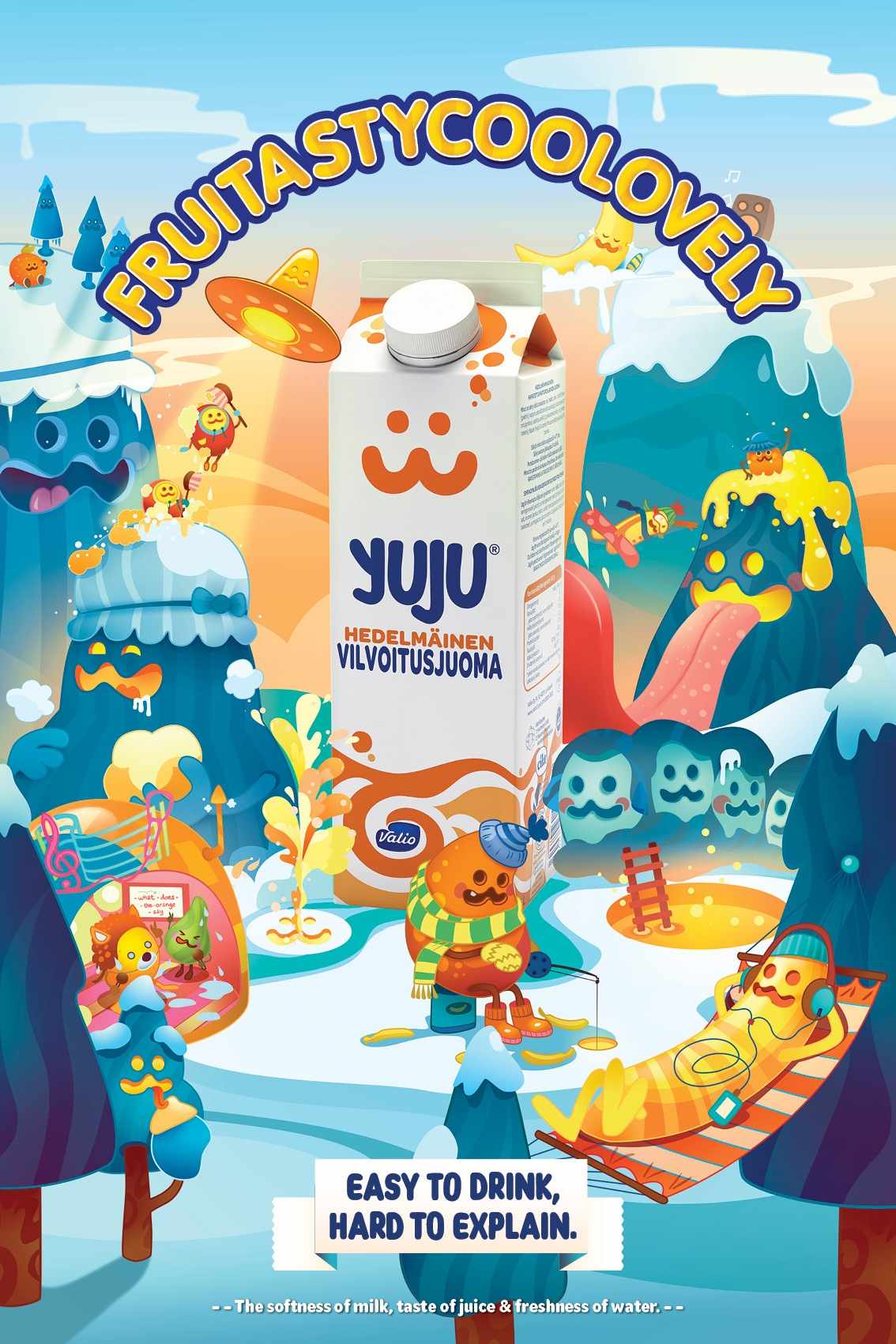 Yuju 果汁飲料包裝設(shè)計(jì)廣告設(shè)計(jì)欣賞——上海廣告設(shè)計(jì)公司3