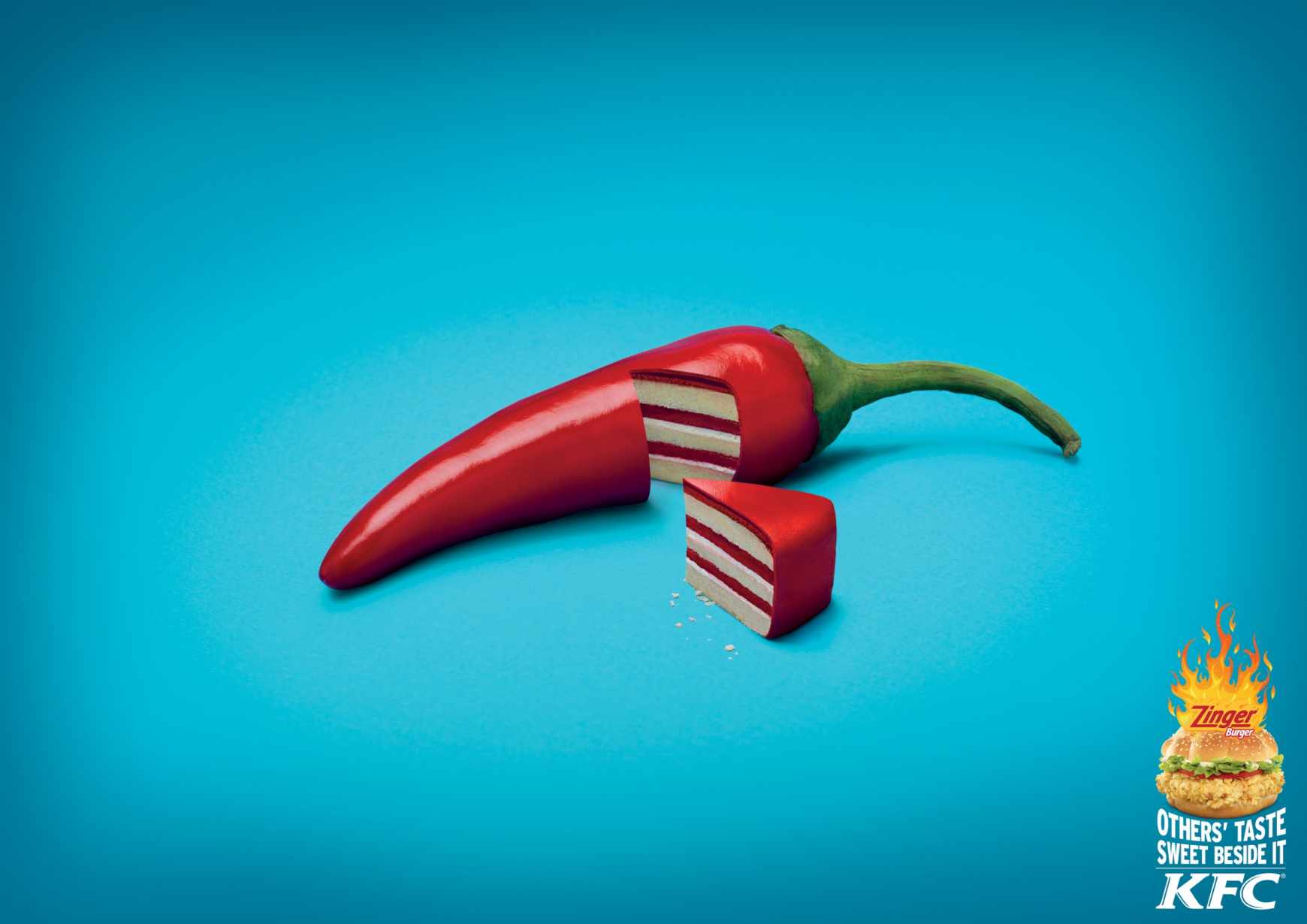 肯德基zinger漢堡平面廣告創(chuàng)意設(shè)計2-上海廣告設(shè)計公司分享
