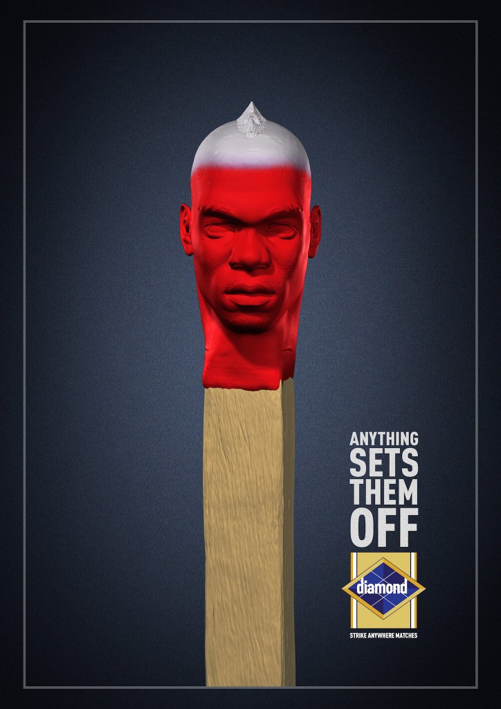 鉆石火柴“一點(diǎn)就著的家伙”系列平面廣告設(shè)計(jì)-巴神篇