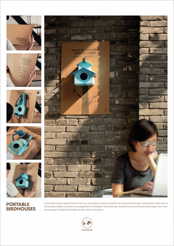 馬來(lái)西亞自然學(xué)會(huì)“鳥(niǎo)窩”海報(bào)創(chuàng)意營(yíng)銷宣傳活動(dòng)3