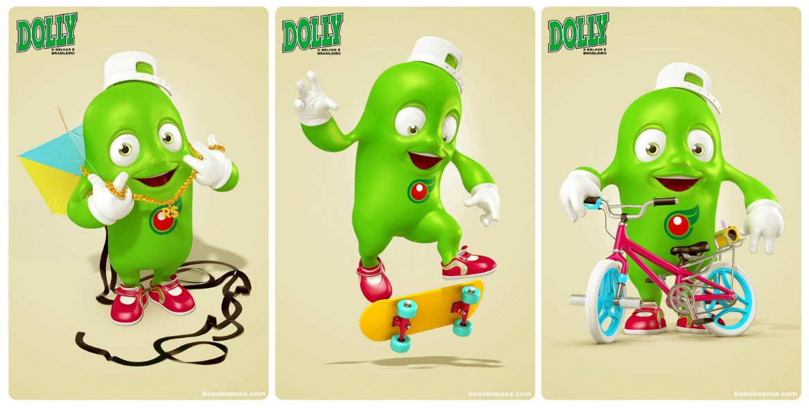 巴西dolly碳酸飲料品牌卡通形象2.0版本吉祥物再設(shè)計(jì)1