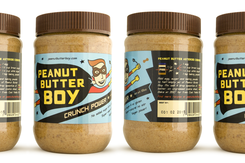 花生醬男孩調(diào)味品包裝設(shè)計(jì)欣賞2-尚略包裝設(shè)計(jì)公司