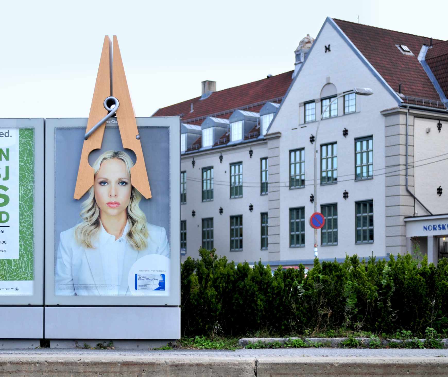 上海廣告策劃公司國(guó)外廣告分享——paralen藥品-“治療頭疼藥”戶(hù)外廣告欣賞