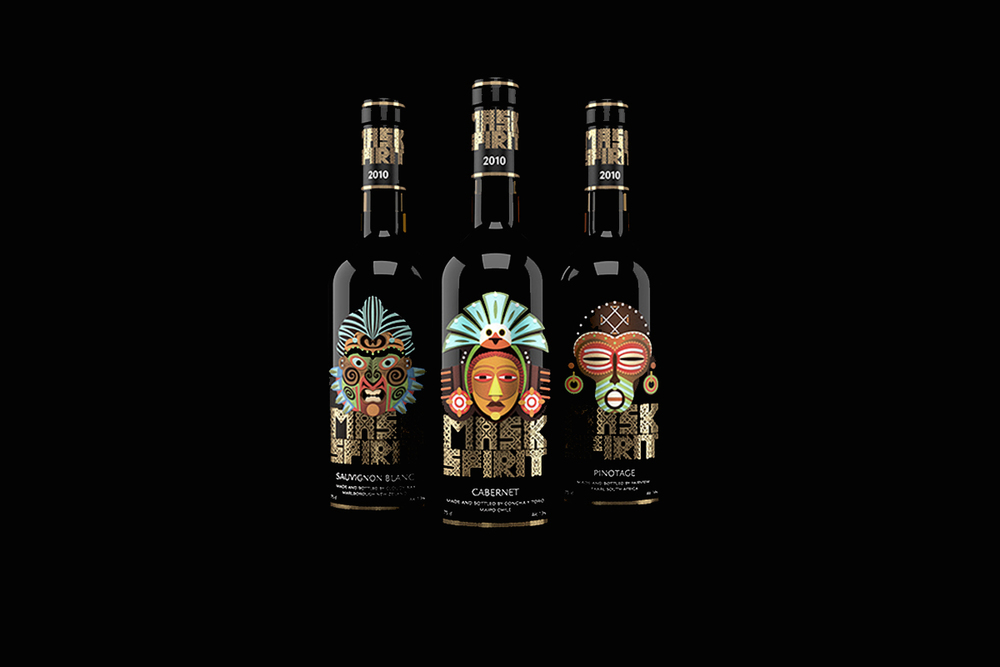 上海包裝設計公司——新西蘭Mask Spirit: 葡萄酒包裝設計1