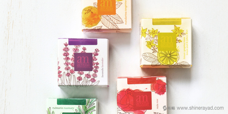 AM地中海天然香皂肥皂包裝設計-上海包裝設計公司包裝設計欣賞1