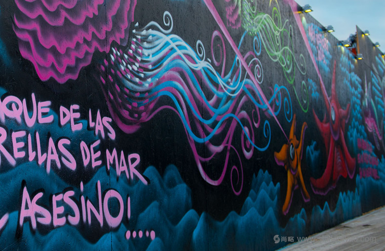 碼頭夜總會海洋生物文化墻壁紙插畫設(shè)計--上海品牌設(shè)計公司商業(yè)插畫設(shè)計欣賞9