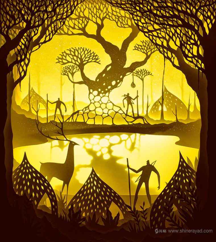 上海平面設(shè)計(jì)公司藝術(shù)修養(yǎng):夢(mèng)幻上古世界剪紙疊加設(shè)計(jì)藝術(shù)插畫(huà)欣賞5 上海平面設(shè)計(jì)公司藝術(shù)修養(yǎng):夢(mèng)幻上古世界剪紙疊加設(shè)計(jì)藝術(shù)插畫(huà)欣賞5