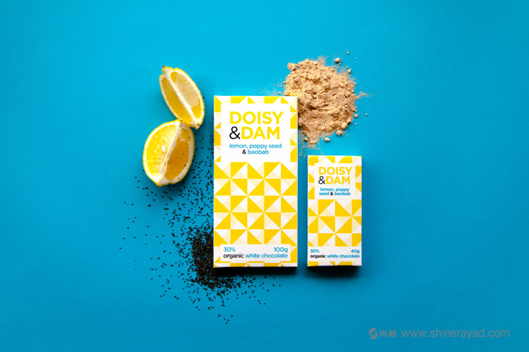 上海包裝設計公司設計欣賞：Doisy & Dam有機巧克力幾何圖形包裝設計6