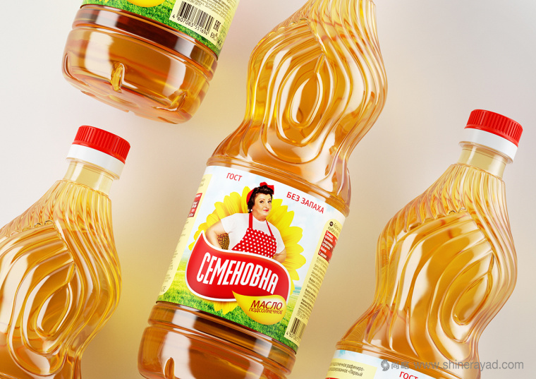 Семёновна 家庭主婦版葵花籽油食用油包裝設(shè)計(jì)-上海包裝設(shè)計(jì)公司設(shè)計(jì)欣賞2