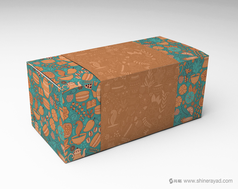 上海甜品包裝設(shè)計(jì)公司分享：Macarons手繪花卉插圖風(fēng)杏仁餅蛋糕糕點(diǎn)包裝設(shè)計(jì)13