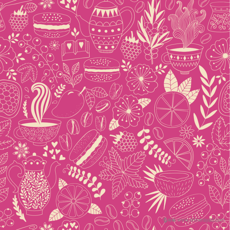 上海甜品包裝設(shè)計(jì)公司分享：Macarons手繪花卉插圖風(fēng)杏仁餅蛋糕糕點(diǎn)包裝設(shè)計(jì)15