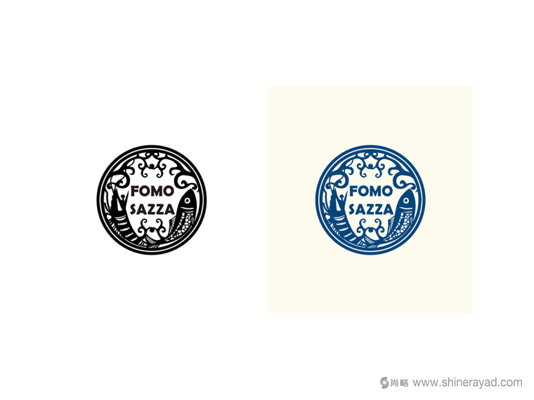 臺(tái)灣FOMO SAZZA 蝦魚醬燒烤醬調(diào)味品品牌標(biāo)志設(shè)計(jì)-上海標(biāo)志設(shè)計(jì)公司3