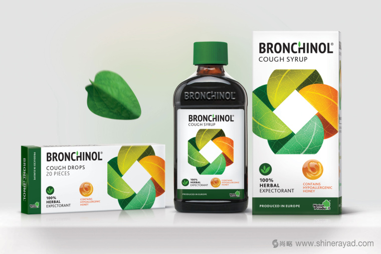 Bronchinol止咳藥藥品包裝設計-上海藥品包裝設計公司1