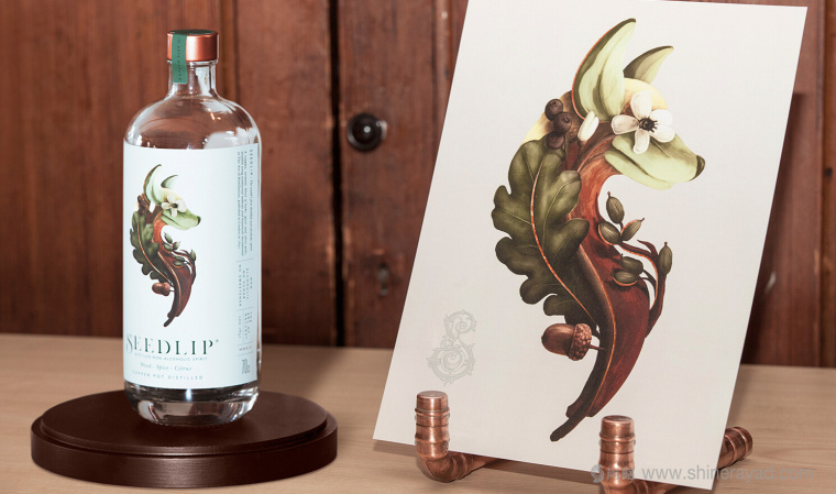 Seedlip 洋酒白酒調(diào)味酒飲料包裝設(shè)計-植物動物插畫設(shè)計-上海包裝設(shè)計公司6