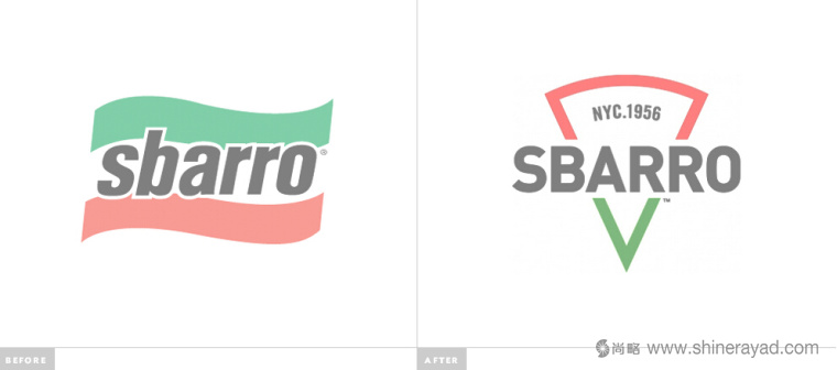 Sbarro 披薩連鎖店品牌LOGO設(shè)計-新舊LOGO對比-上海LOGO設(shè)計公司2 Sbarro 披薩連鎖店品牌LOGO設(shè)計-新舊LOGO對比-上海LOGO設(shè)計公司2