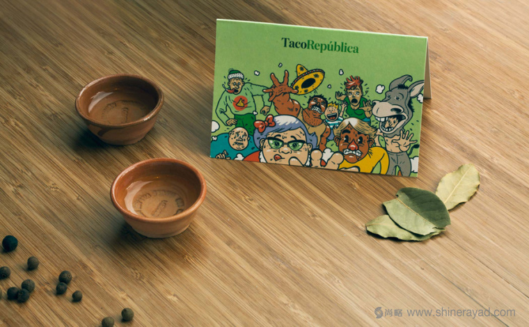 Taco República 墨西哥餐廳品牌形象設(shè)計(jì)漫畫風(fēng)格插畫設(shè)計(jì)-臺(tái)卡設(shè)計(jì)-上海品牌形象設(shè)計(jì)公司7