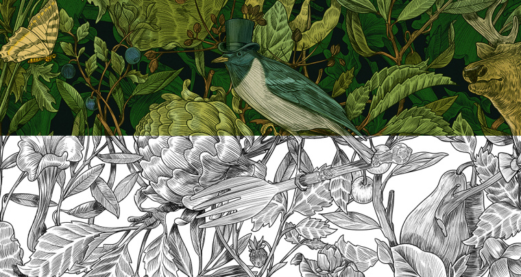 Botanique 餐廳餐飲品牌VI形象設(shè)計(jì)、餐廳植物鳥(niǎo)兒插畫(huà)設(shè)計(jì)-上海VI設(shè)計(jì)公司-上海品牌形象設(shè)計(jì)公司1