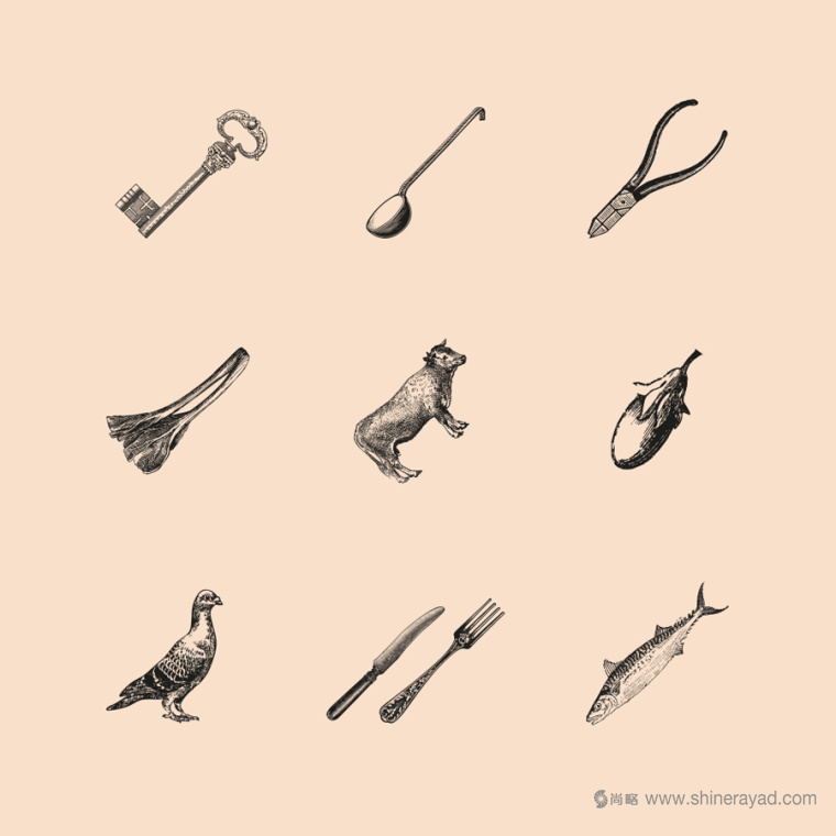 Festningen 法式鄉(xiāng)村小酒館餐廳餐飲插畫設(shè)計(jì)-上海品牌形象設(shè)計(jì)公司2