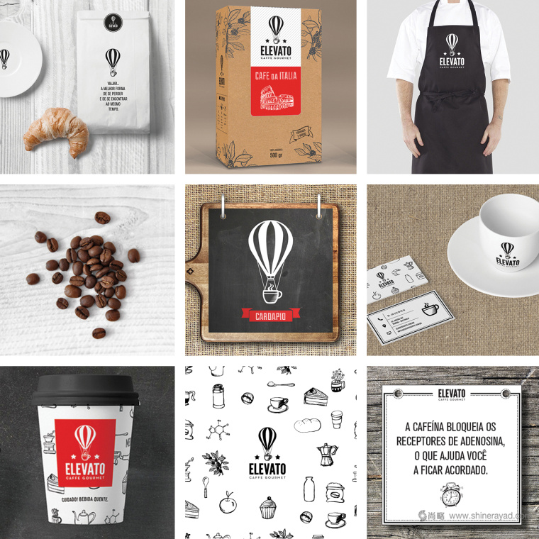 Elevato 咖啡連鎖店餐飲品牌形象設(shè)計(jì)-咖啡店VI設(shè)計(jì)2