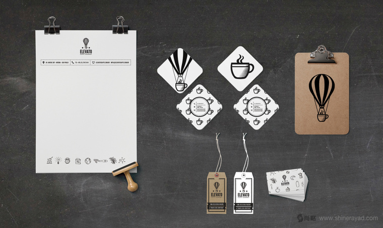 Elevato 咖啡連鎖店餐飲品牌形象設(shè)計(jì)-咖啡店VI設(shè)計(jì)15