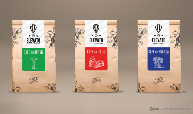 Elevato 咖啡連鎖店餐飲品牌形象設(shè)計(jì)-咖啡豆包裝設(shè)計(jì)-上海包裝設(shè)計(jì)公司22