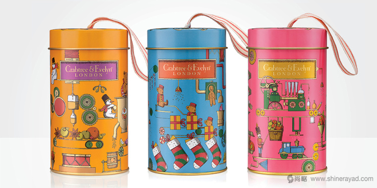 CRABTREE & EVELYN 保健品保健食品圣誕節(jié)禮品包裝設(shè)計-上海包裝設(shè)計公司1