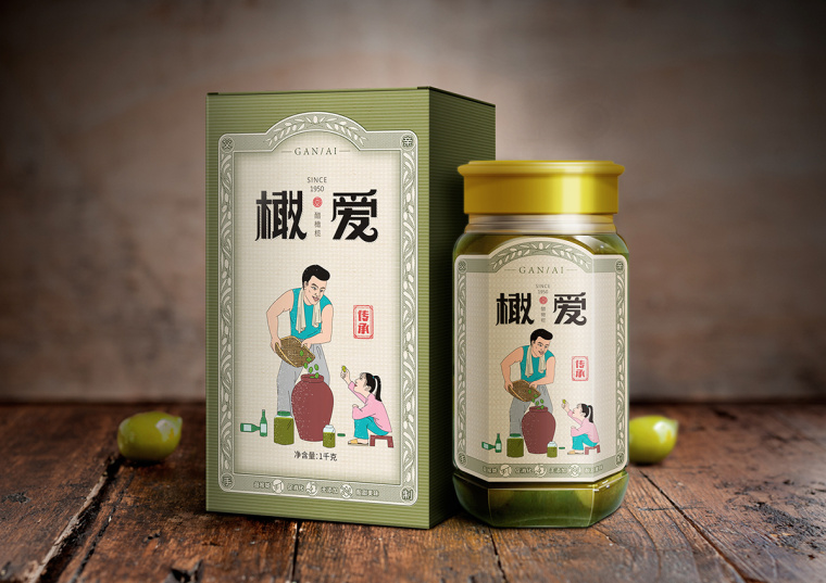 橄愛醋橄欖地方特產(chǎn)包裝設(shè)計-上海食品包裝設(shè)計公司包裝設(shè)計佳作欣賞4