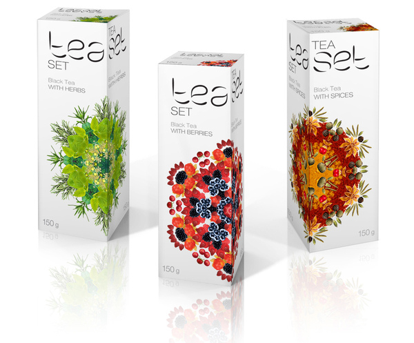 上海茶葉包裝設(shè)計(jì)公司設(shè)計(jì)欣賞：萬花筒風(fēng)格TEASET有機(jī) 花茶水果茶包裝設(shè)計(jì)2
