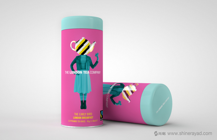 上海包裝設(shè)計(jì)公司分享：倫敦茶葉公司茶葉時(shí)尚圓筒禮盒包裝設(shè)計(jì)欣賞11