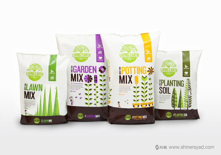 Living Earth 有機(jī)復(fù)合肥料化肥包裝設(shè)計(jì)-上海包裝設(shè)計(jì)公司設(shè)計(jì)佳作培訓(xùn)2