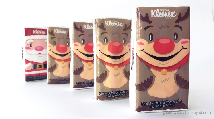KLEENEX 圣誕節(jié)風(fēng)格餐巾紙包裝設(shè)計(jì)-上海包裝設(shè)計(jì)公司4