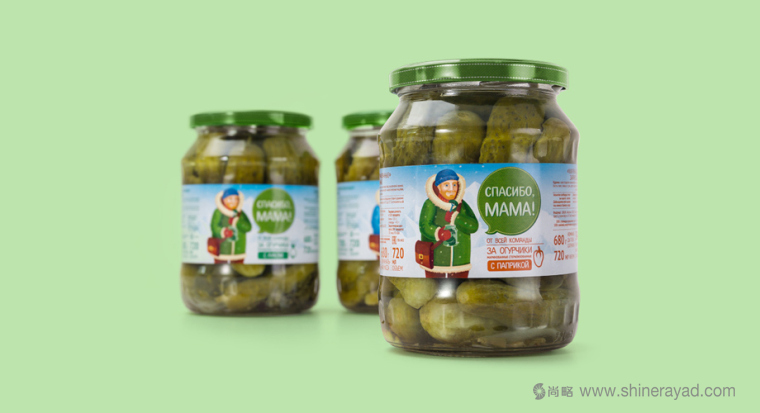 上海食品包裝設(shè)計(jì)公司分享手繪人物插圖風(fēng) мама 母親牌泡菜咸菜包裝設(shè)計(jì)-老奶奶版3 上海食品包裝設(shè)計(jì)公司分享手繪人物插圖風(fēng) мама 母親牌泡菜咸菜包裝設(shè)計(jì)-老奶奶版3