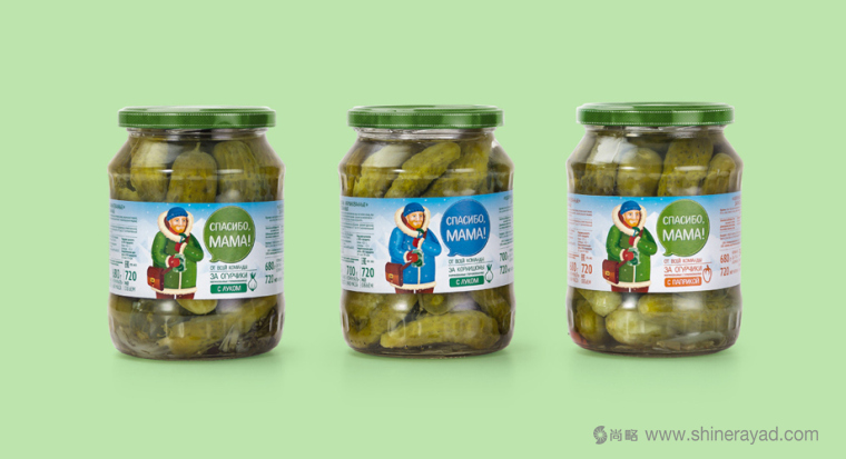 上海食品包裝設(shè)計(jì)公司分享手繪人物插圖風(fēng) мама 母親牌泡菜咸菜包裝設(shè)計(jì)-老奶奶版4 上海食品包裝設(shè)計(jì)公司分享手繪人物插圖風(fēng) мама 母親牌泡菜咸菜包裝設(shè)計(jì)-老奶奶版4