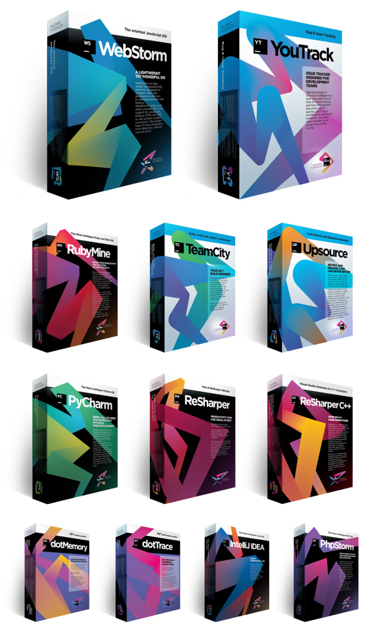 上海包裝設計公司-Jetbrains 軟件產品包裝設計4