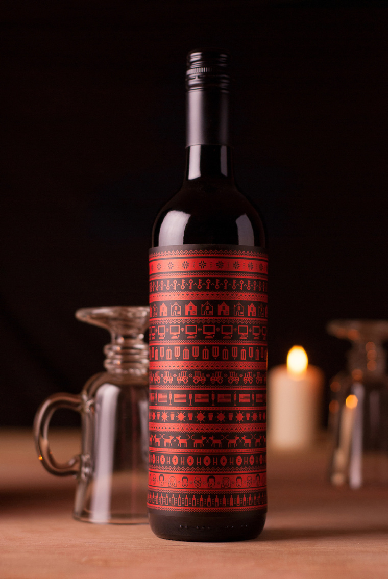 MULLING 圣誕節(jié)日裝慶祝風(fēng)格葡萄酒酒包裝設(shè)計-尚略包裝設(shè)計公司2