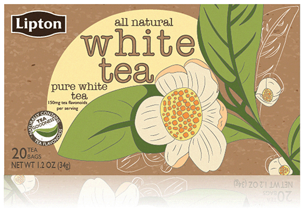 Lipton 立頓袋裝茶牛皮紙包裝設(shè)計(jì)-白茶包裝設(shè)計(jì)
