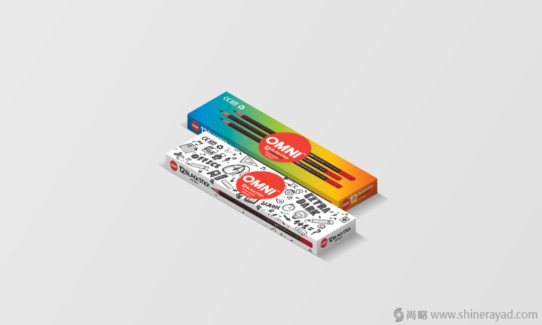 OMNI 水彩筆顏料筆繪畫工具文具盒子包裝設(shè)計-上海包裝設(shè)計公司3