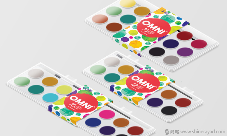 OMNI 水彩筆顏料筆繪畫工具文具盒子包裝設(shè)計-上海包裝設(shè)計公司5