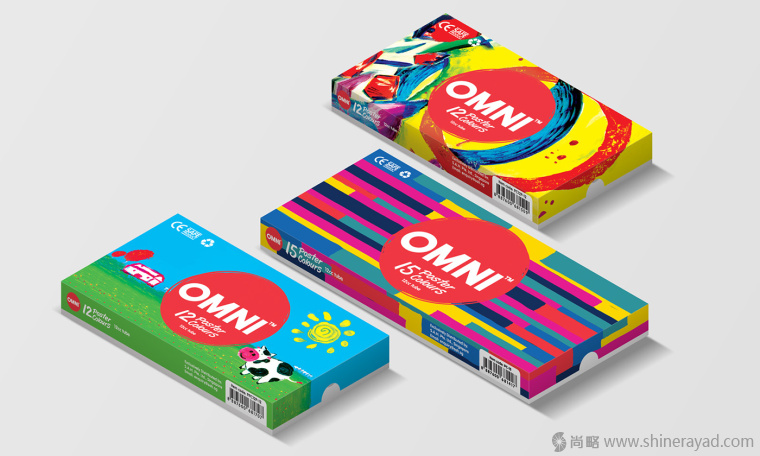 OMNI 水彩筆顏料筆繪畫工具文具盒子包裝設(shè)計-上海包裝設(shè)計公司6
