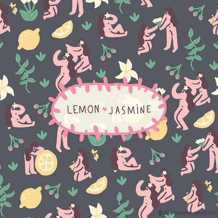 上海包裝設計公司推薦：漫畫風格 Flora 檸檬茉莉美容肥皂包裝設計1