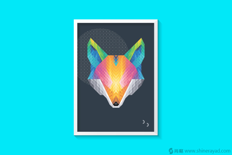 幾何圖形漸變色狐貍矢量插畫設(shè)計(jì)-上海插畫設(shè)計(jì)公司-上海品牌設(shè)計(jì)公司1
