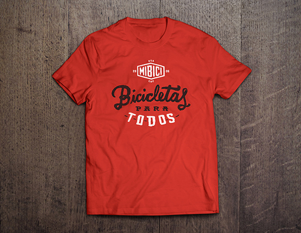 上海標志設計公司分享MIBICI 自行車運動協(xié)會標志設計與品牌形象設計6-t恤設計