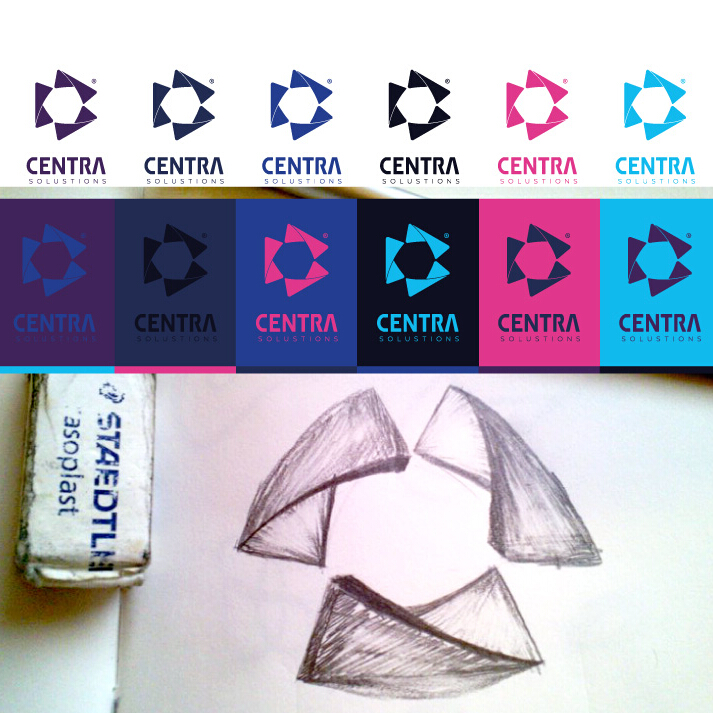 上海標(biāo)志設(shè)計(jì)公司國外設(shè)計(jì)欣賞：Centra 標(biāo)志設(shè)計(jì)品牌識別設(shè)計(jì)2-標(biāo)志手繪稿設(shè)計(jì)
