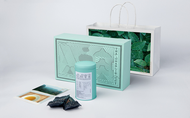 顏查理烏龍茶茶葉傳統(tǒng)正味鐵觀音禮盒裝包裝設(shè)計-上海包裝設(shè)計公司7