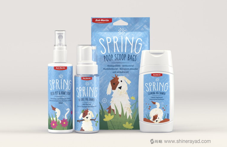Bob Martin 寵物衛(wèi)生護(hù)理用品品牌春天系列包裝設(shè)計(jì)-上海包裝設(shè)計(jì)公司1