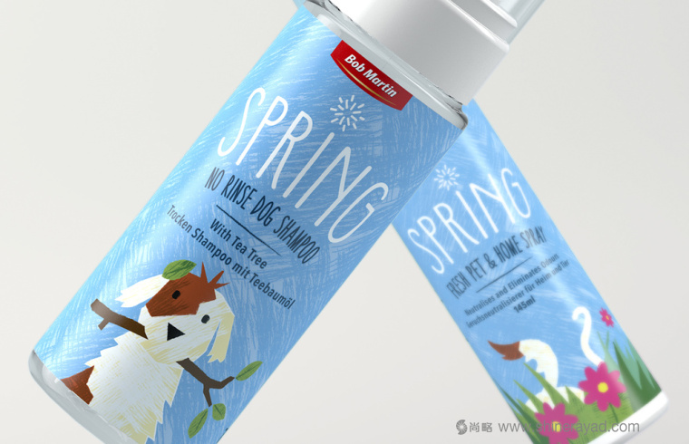 Bob Martin 寵物衛(wèi)生護理用品品牌春天系列包裝設(shè)計-上海包裝設(shè)計公司2