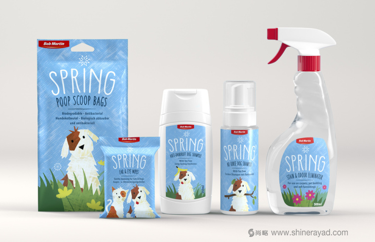 Bob Martin 寵物衛(wèi)生護理用品品牌春天系列包裝設(shè)計-上海包裝設(shè)計公司5